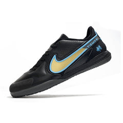 Chuteira Futsal IC Nike Tiempo Legend 9 Elite Preta Amarela and Azul