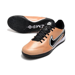 Chuteira Futsal IC Nike Tiempo Legend 9 Elite Dourada