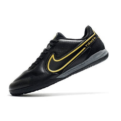 Chuteira Futsal IC Nike Tiempo Legend 9 Elite Pack Shadow Preta e Branca