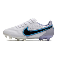 Chuteira Campo FG Nike Tiempo Legend 9 Elite Branca and Azul-Clara