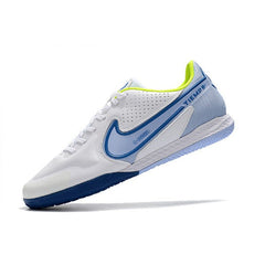 Chuteira Futsal IC Nike Tiempo Legend 9 Elite Branca and Azul-Clara