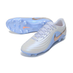 Chuteira Campo FG Nike Tiempo Maestro Elite Branco e Light Azul