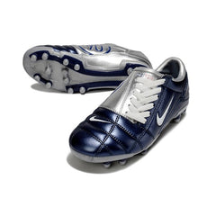 Chuteira Campo FG Nike Total 90 III Prateada e Azul