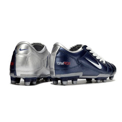 Chuteira Campo FG Nike Total 90 III Prateada e Azul