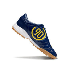 Chuteira Society TF Nike Total 90 III Azul-Escura e Amarela