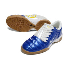 Chuteira Futsal IC Nike Total 90 III Branca e Azul