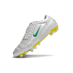 Chuteira Campo FG Nike Total 90 III Branca, Amarela e Verde