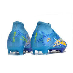 Chuteira Campo FG Nike Zoom Mercurial Superfly 9 Academy Pack Comic Preta e Vermelha