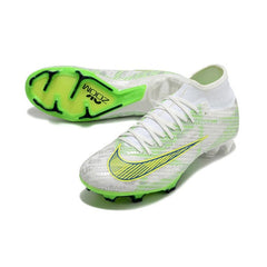 Chuteira Campo FG Nike Zoom Mercurial Superfly 9 Academy Prateada e Verde