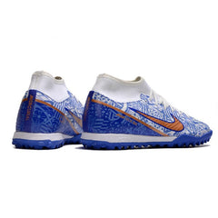 Chuteira Society TF Nike Zoom Mercurial Superfly 9 Academy Azul CR7