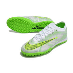Chuteira Society TF Nike Zoom Mercurial Vapor 15 Elite Prateada e Verde