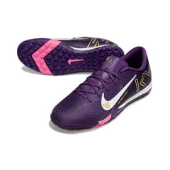 Chuteira Society TF Nike Zoom Mercurial Vapor 16 Academy Mbappe Roxa