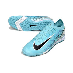 Chuteira Society TF Nike Zoom Mercurial Vapor 16 Elite Azul-Clara