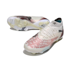 Chuteira Campo FG Puma Future 8 Branca e Vermelha