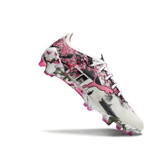 Chuteira Campo FG Puma Ultra 5 Carbon Branca e Rosa